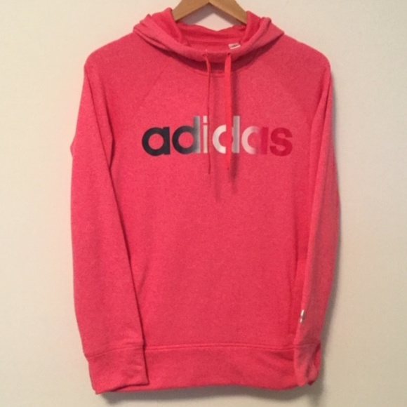 Adidas Tops - Adidas Climawarm Pink Hoodie Lightweight S